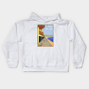 St.Jean de Luz Vintage Poster 1928 Kids Hoodie